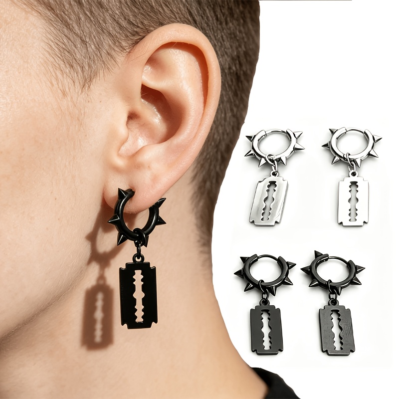 4pcs Bad Street-Style Dangling Earrings Set